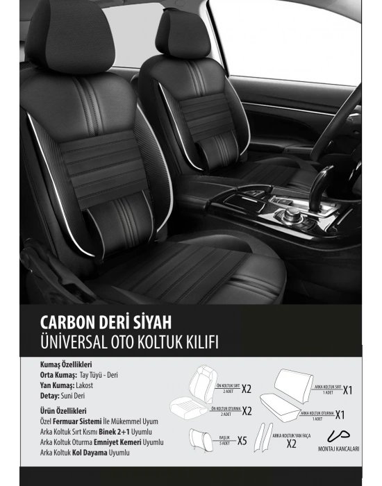 MİNİ CABRİO Naz Oto carbon deri siyah