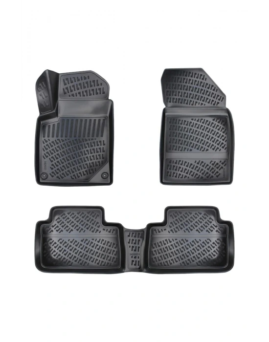 Peugeot 407 2003-2010 3D Siyah Kokusuz Havuzulu Paspas Takımı