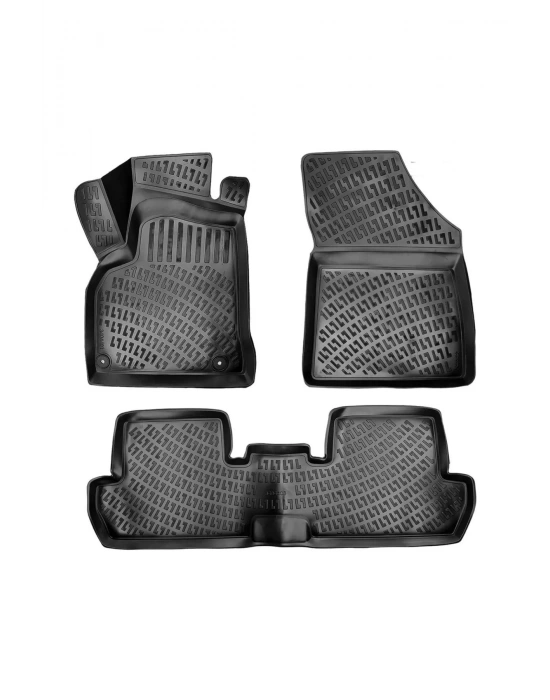 Peugeot 508 2018 Sonrası 3D Siyah Kokusuz Havuzulu Paspas Takımı