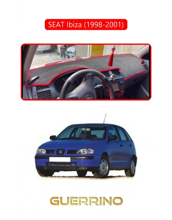 SEAT Ibiza (1998-2001)TORPİDO KORUMA HALISI KIRMIZI KENAR
