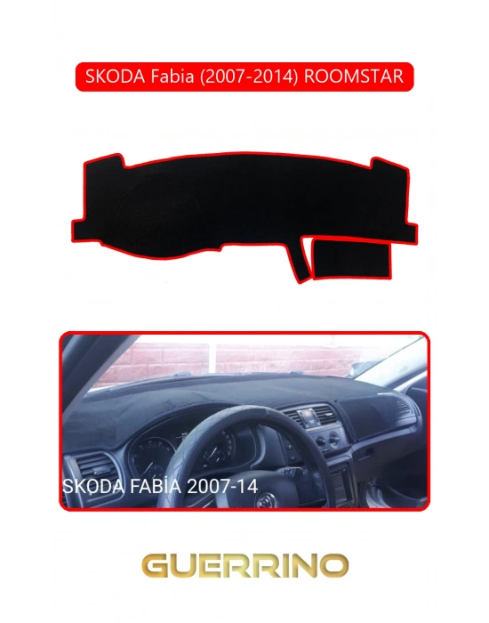 SKODA Fabia (2007-2014) ROOMSTARTORPİDO KORUMA HALISI KIRMIZI KENAR