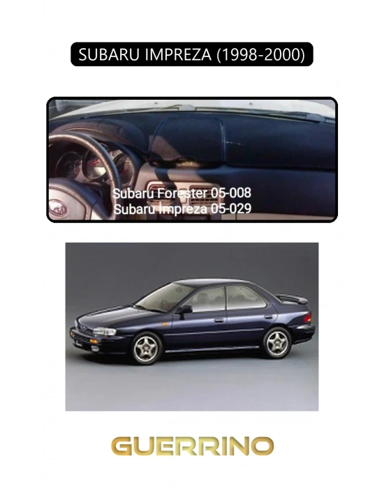 SUBARU IMPREZZA (1998-2000)TORPİDO KORUMA HALISI SİYAH KENAR