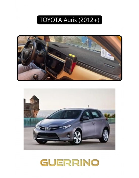 TOYOTA Auris (2012-2013)TORPİDO KORUMA HALISI SİYAH KENAR