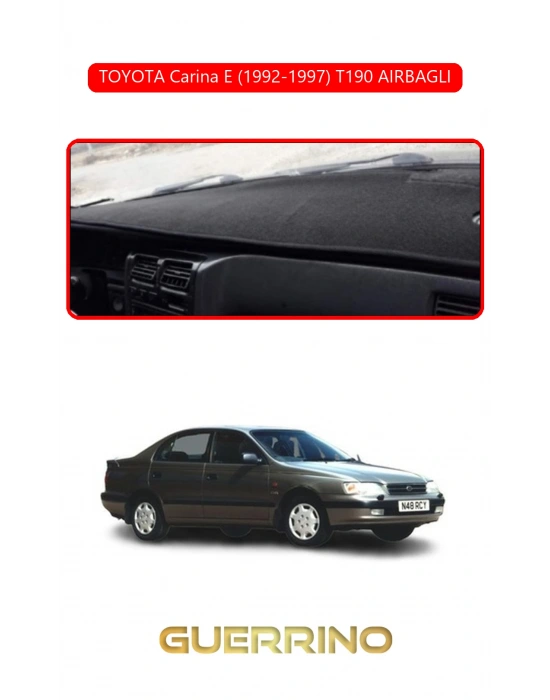 TOYOTA Carina E (1992-1997) T190TORPİDO KORUMA HALISI KIRMIZI KENAR