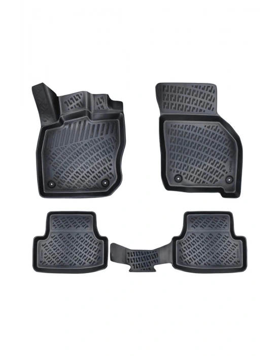 Volkswagen Polo 6R 2009-2017 3D Siyah Kokusuz Havuzulu Paspas Takımı