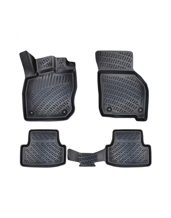 Volkswagen Tiguan 2020 Sonrası 3d Siyah Kokusuz Havuzulu Paspas Takımı