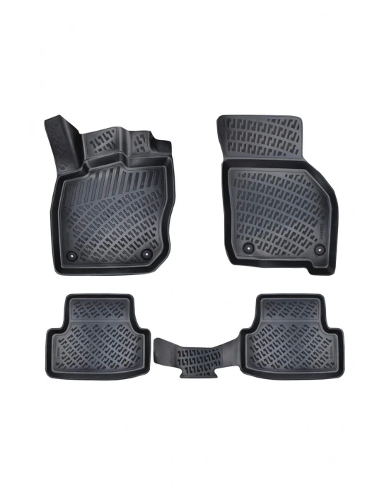 Volvo V70 2007 Sonrası 3D Siyah Kokusuz Havuzulu Paspas Takımı