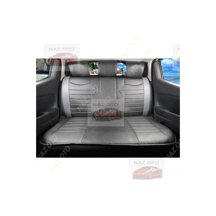 SPESIYAL Deri Kırmızı Siyah ORTAPEDİK Araç Oto Koltuk Kılıfı