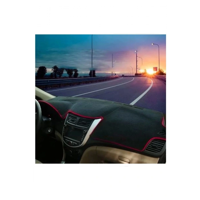 Kıa Cerato (2009-2012) 3d Torpido Koruma Kılıfı - Ön Göğüs Panel Kaplama - Mavi Şerit