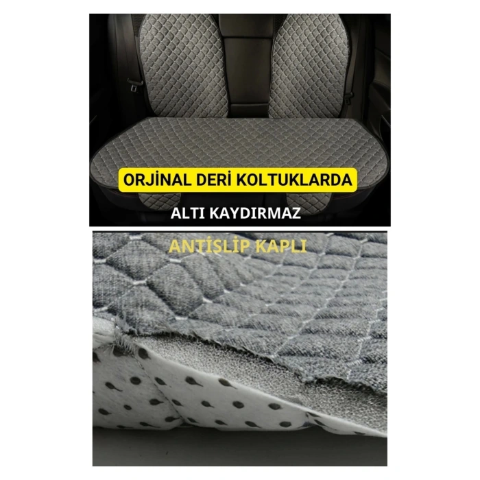 HONDA Prelude 1996-2001Terletmez Kaymaz Keten Oto Minder Kılıf Komple Set ( 7 Parça ) Füme