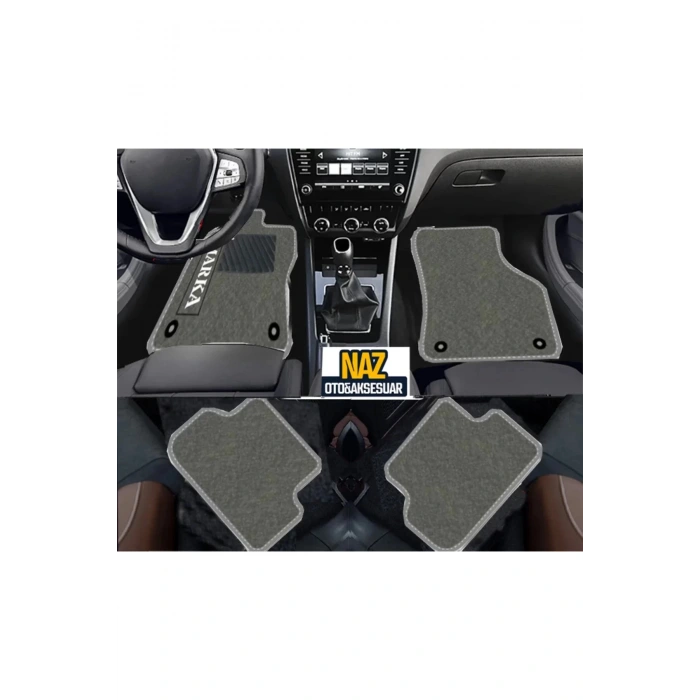 BMW E 90 2005 - 2011 Gri Halı Gri Kenar Petek Topuk