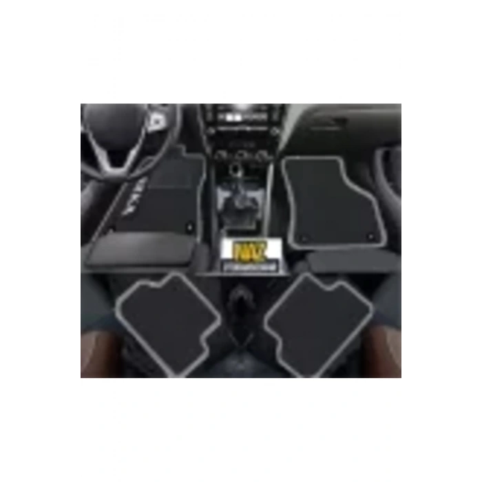 BMW E 90 2005 - 2011 Siyah Halı Gri Kenar Petek Topuk