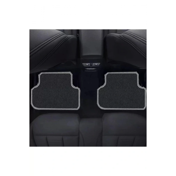 BMW E 90 2005 - 2011 Siyah Halı Gri Kenar Petek Topuk
