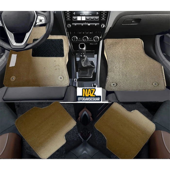 Honda S2000 1999 - 2003  Bej Halı Kırmızı Kenar  Petek Topuk