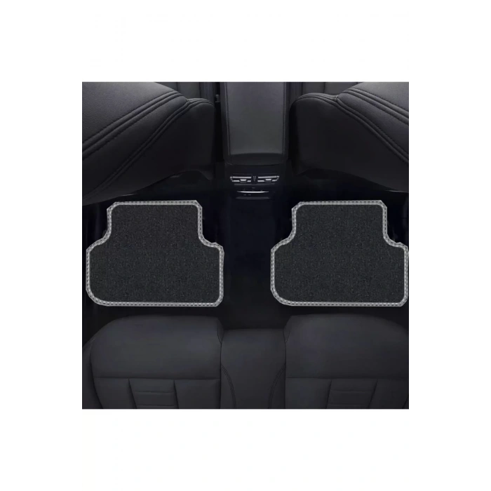 Honda S2000 1999 - 2003  Siyah Halı Gri Kenar Petek Topuk