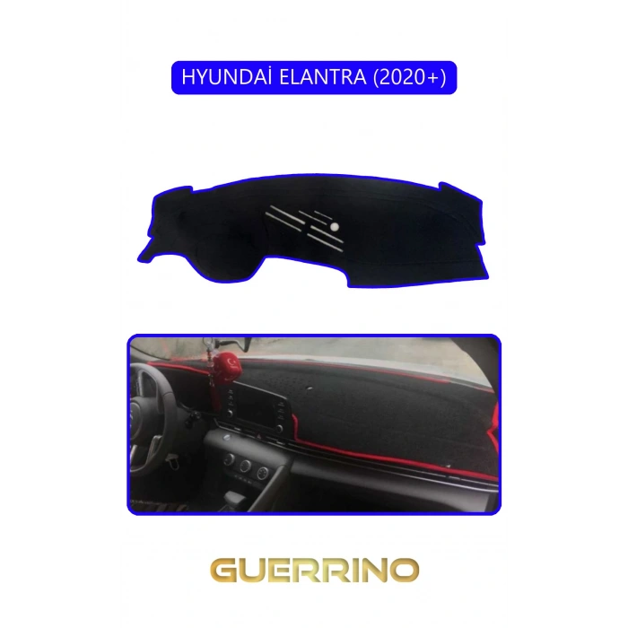 HYUNDAİ ELANTRA 2020+TORPİDO KORUMA HALISI MAVİ KENAR