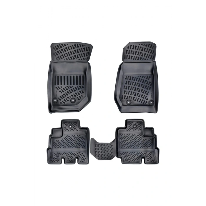 Jeep Grand Cherokee WK2 2011 Sonrası 3D Siyah Kokusuz Havuzulu Paspas Takımı