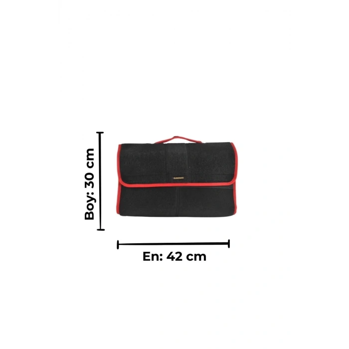 Mini-Midi-Maxi 3lü Bagaj Çantası Seti, Kenar Renk Kırmızı