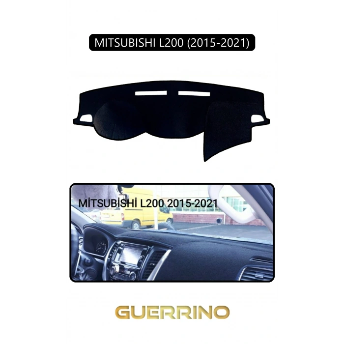 MITSUBISHI L200 2015-2021TORPİDO KORUMA HALISI SİYAH KENAR