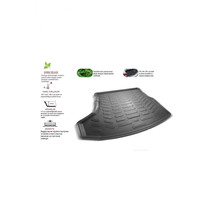 Renault Captur 2013-2020 3D Bagaj Havuzu Kokusuz