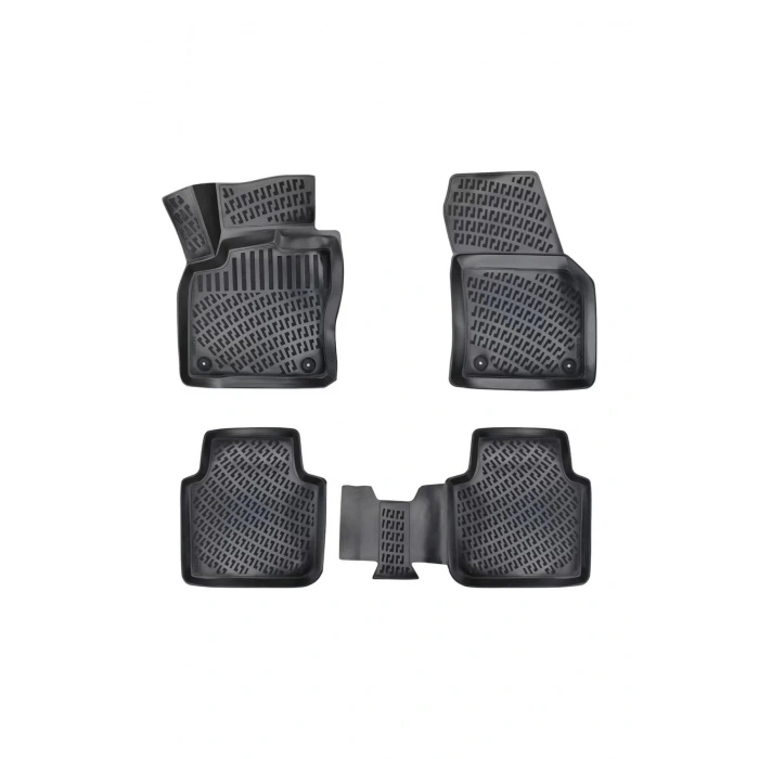 Renault Trafic 2014 sonrası 3D Siyah Kokusuz Havuzulu Paspas Takımı