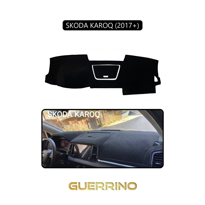 SKODA KAROQ 2017+TORPİDO KORUMA HALISI SİYAH KENAR