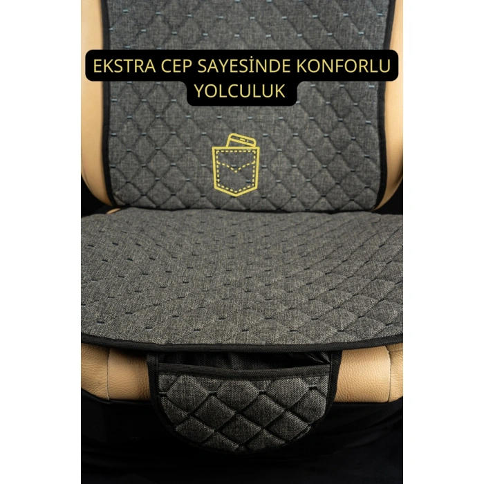 Skoda roomster 2007 - 2016Terletmez Kaymaz Keten Oto Minder Kılıf Komple Set(7Parça) Füme