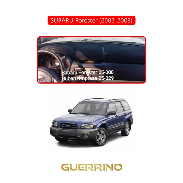 SUBARU Forester (2002-2008)TORPİDO KORUMA HALISI KIRMIZI KENAR