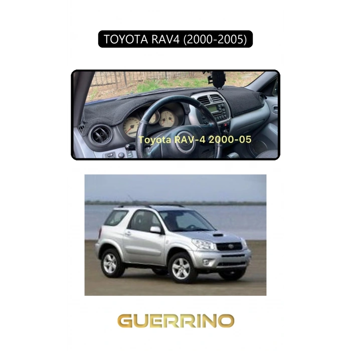 TOYOTA RAV4 (2000-2005)TORPİDO KORUMA HALISI SİYAH KENAR