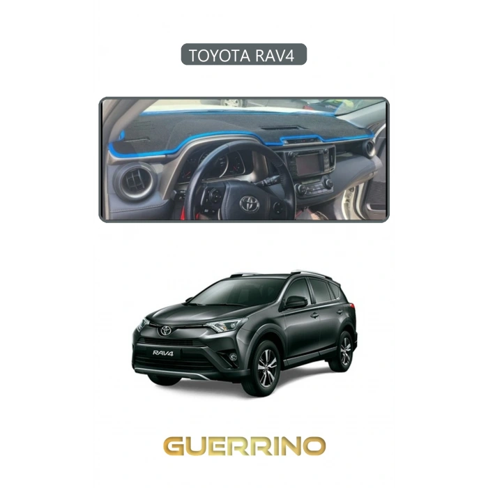 TOYOTA RAV4 TORPİDO KORUMA HALISI GRİ KENAR