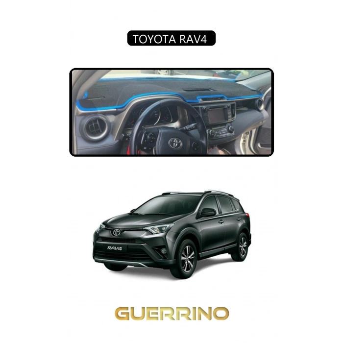TOYOTA RAV4 TORPİDO KORUMA HALISI SİYAH KENAR