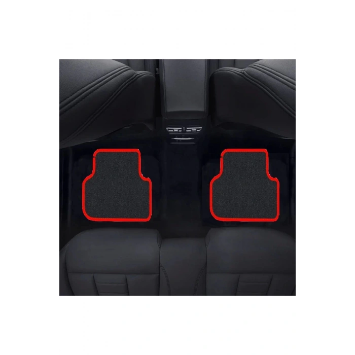 Volkswagen Beetle 2011 Sonrası  Kırmızı Halı Siyah Kenar Petek Topuk