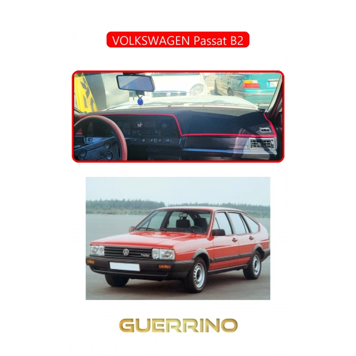 VOLKSWAGEN Passat B2TORPİDO KORUMA HALISI KIRMIZI KENAR