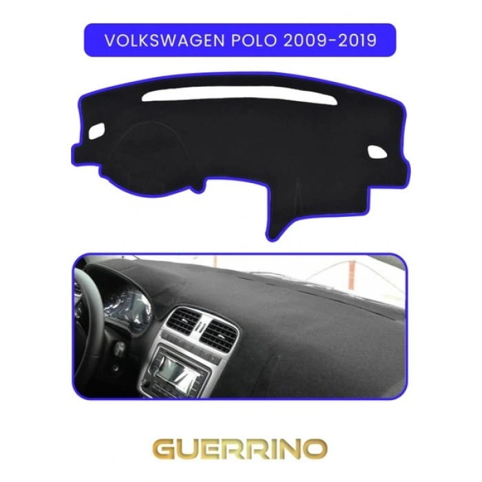 VOLKSWAGEN Polo (2009-2019)TORPİDO KORUMA HALISI MAVİ KENAR