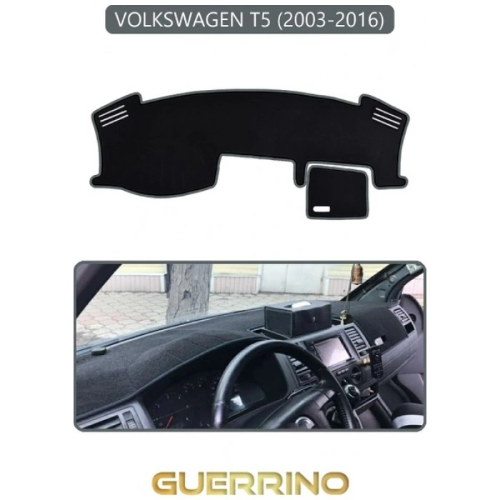 VOLKSWAGEN T5 (2003-2016)TORPİDO KORUMA HALISI GRİ KENAR