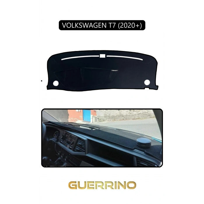 VOLKSWAGEN T7 (2020+)TORPİDO KORUMA HALISI SİYAH KENAR