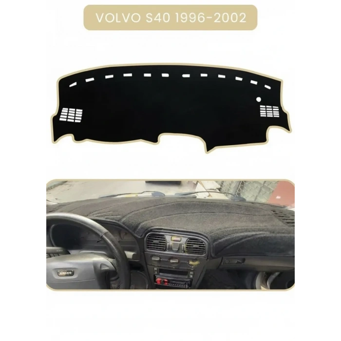 VOLVO S40 (1996-2002)TORPİDO KORUMA HALISI BEJ KENAR