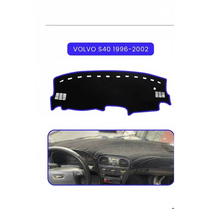 VOLVO S40 (1996-2002)TORPİDO KORUMA HALISI MAVİ KENAR