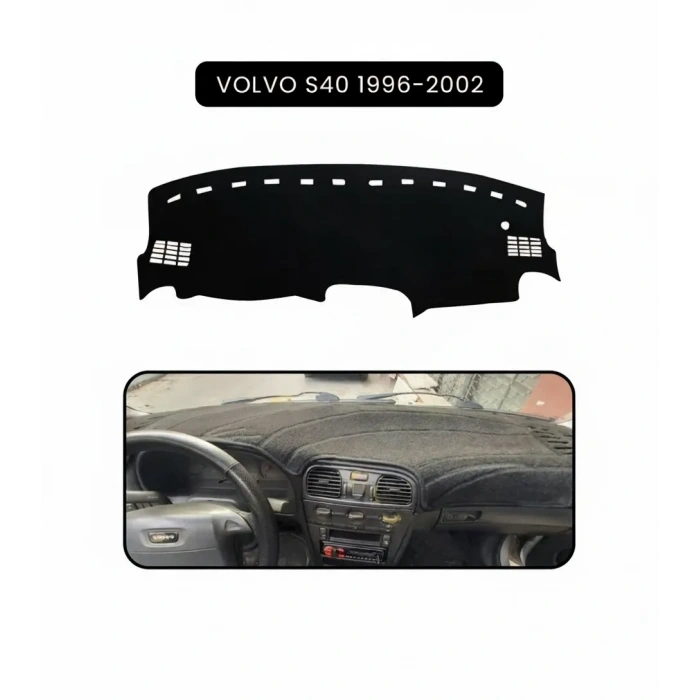 VOLVO S40 (1996-2002)TORPİDO KORUMA HALISI SİYAH KENAR