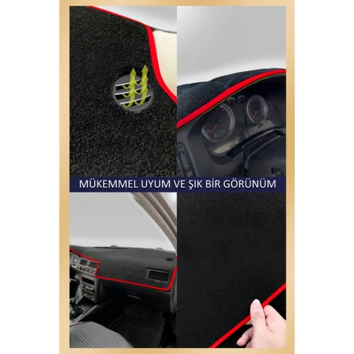 VOLVO S80 (1998-2006)TORPİDO KORUMA HALISI MAVİ KENAR