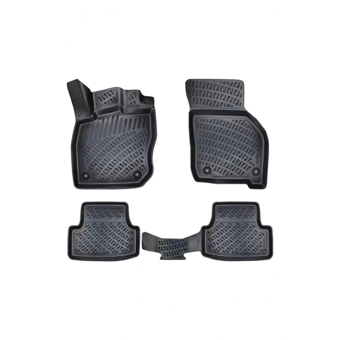 Volvo V60 2010-2018 3D Siyah Kokusuz Havuzulu Paspas Takımı