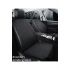 NAZOTO Araba Koltuk Minderi Kumaş Ikili Koltuk Minderi Terletmez Ergonomik Siyah Siyah