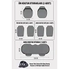 Araba Terletmez Ergonomik Koltuk Minderi (7 PARÇA) - 5 Koltuk Tam Set Siyah Siyah