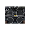 Volkswagen Golf 6 2008-2012  Siyah Halı Gri Kenar Petek Topuk