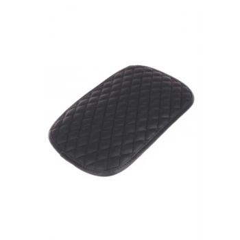 Araba Kol Dayama Örtüsü Kare Siyah Deri Siyah Desen