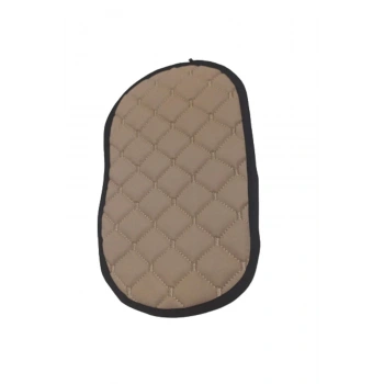 Araba Kol Dayama Örtüsü Bej Deri Bej Desen