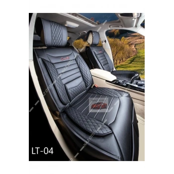 SPESIYAL Siyah Deri ORTAPEDİK Araç Koltuk Kılıfı