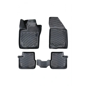 Fiat Doblo PANELVAN  2015-2022 3D Siyah Kokusuz Havuzulu Paspas Takımı