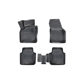 Seat Leon 1998-2004 3D Siyah Kokusuz Havuzulu Paspas Takımı