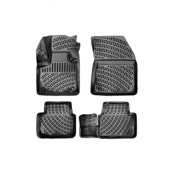 Peugeot Expert 2017 Sonrası 3D Siyah Kokusuz Havuzulu Paspas Takımı